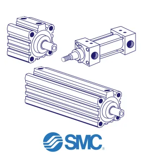 SMC CDQ2B63-30D-A73 Pneumatic Cylinder