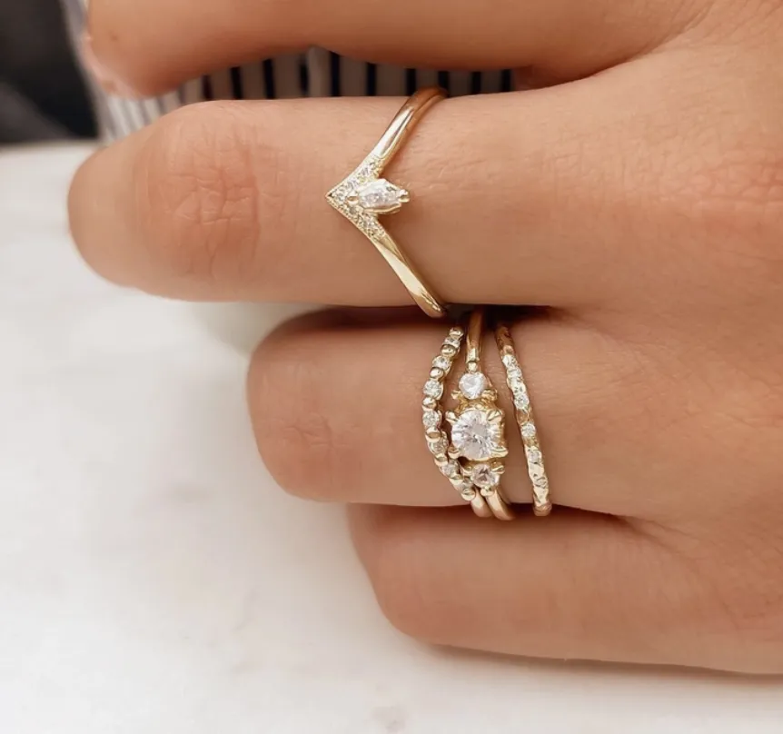 Textured Diamond Band